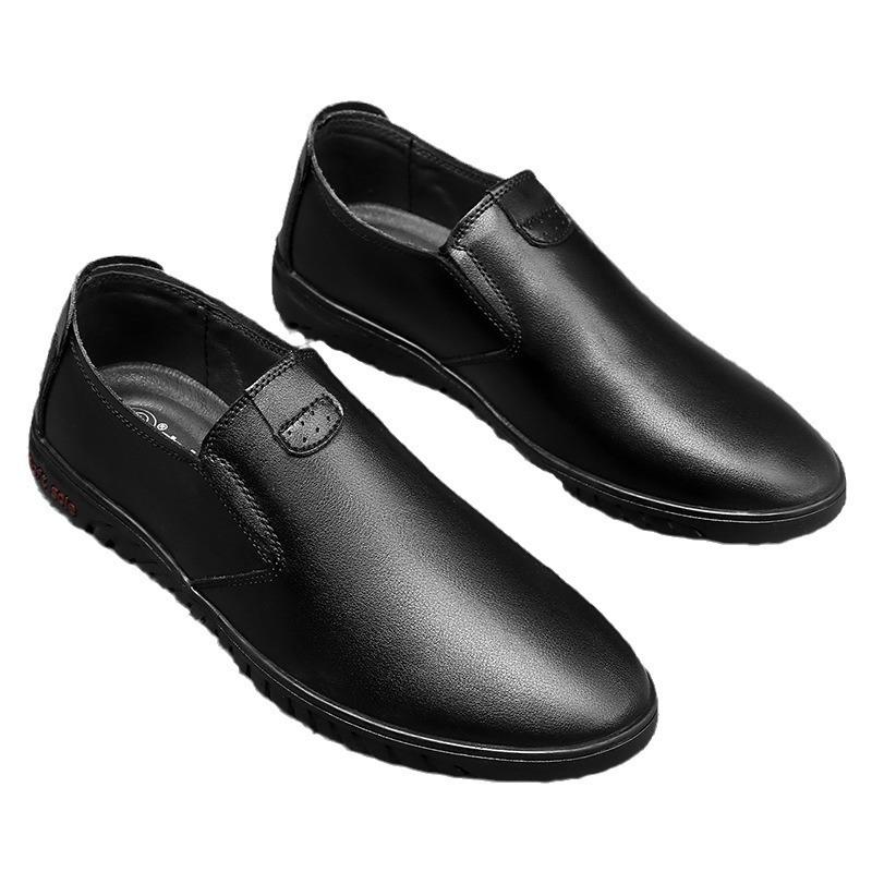 Leather shoes men's new casual leather shoes men's British business leather shoes work dad shoes driving shoes men's shoes