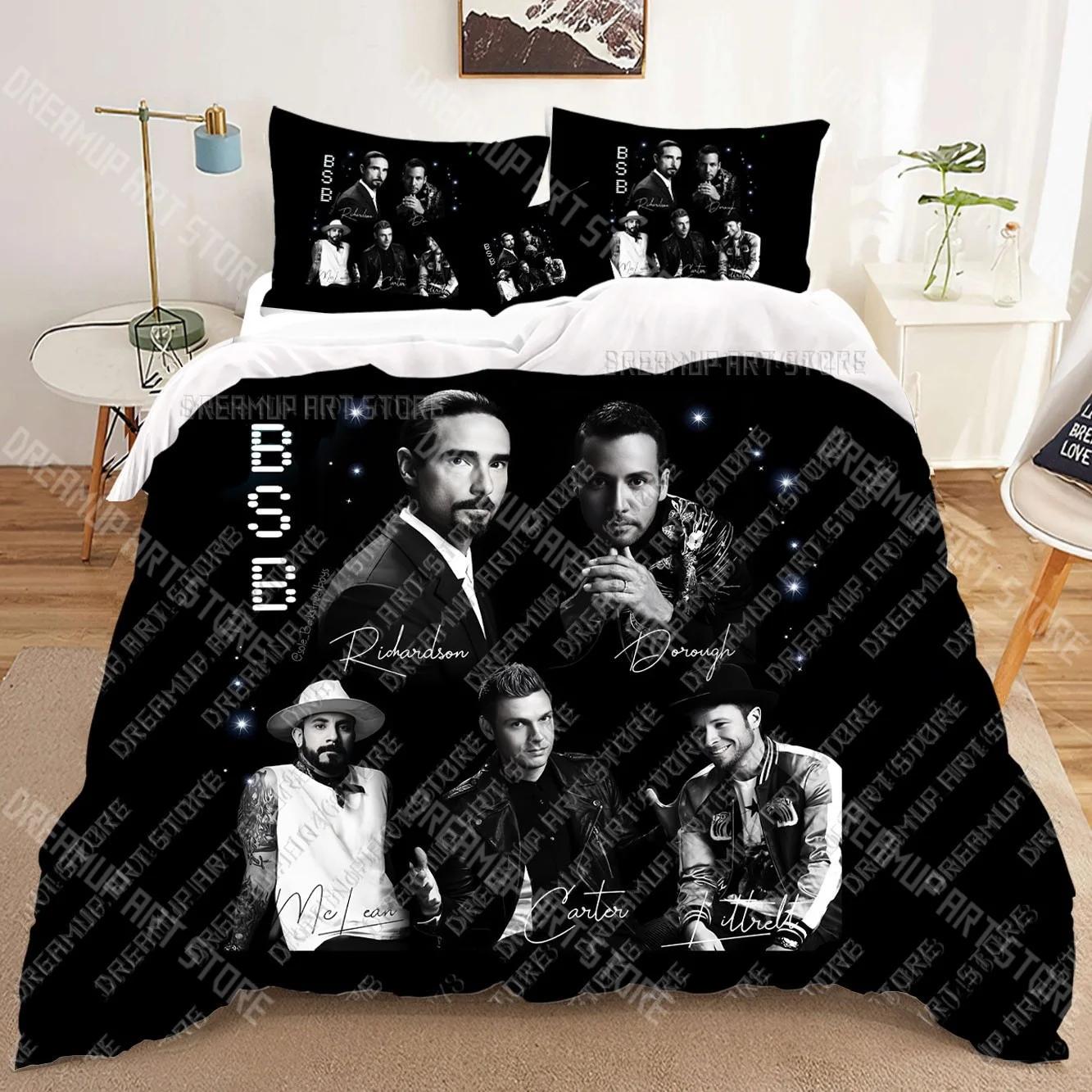 BSB backstreet boys 3D Ensembles de literie housse de couette imprimée Adultes_ lit enfant couette cadeau d'anniversaire dropshipping EU Single 90x200cm
