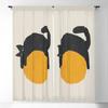 Cat With Ball Blackout Curtains 3D Print Window Curtains For Bedroom Living Room Decor Window Treatments