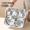 304 Stainless Steel Kids Divided Lunch Box