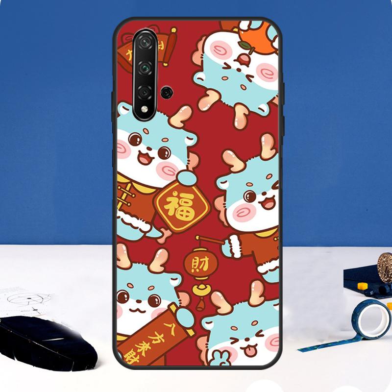 2024 New Year Dragon Rich Cover For Huawei Nova 10 9 SE 11i 8i 7i 3i Y90 Y91 Y70 Y60 Y61 5T P30 P60 Pro P40 Lite Case
