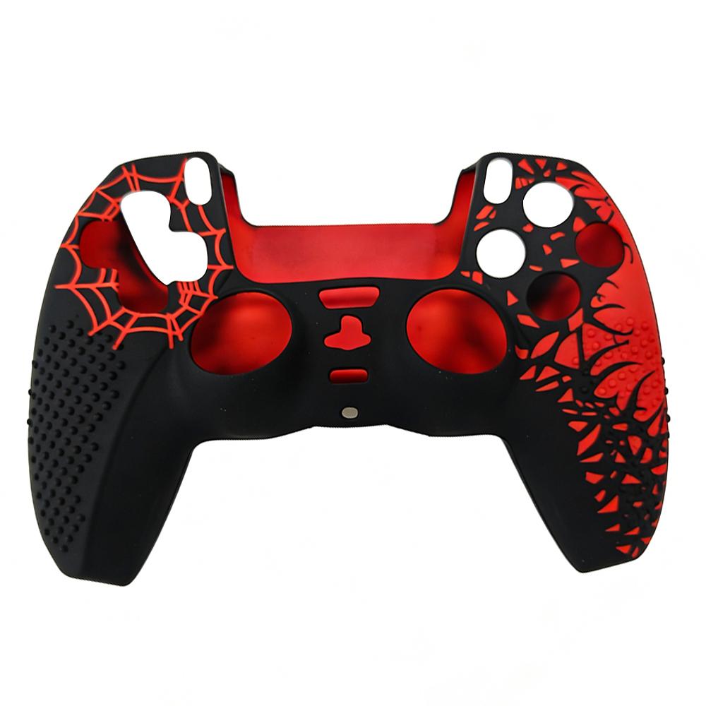 Silikonhülle DIY Custom Spider-Serie Geeignet für PS5 Playstation 5 Controller Weiche Schutzhülle Anti-Rutsch