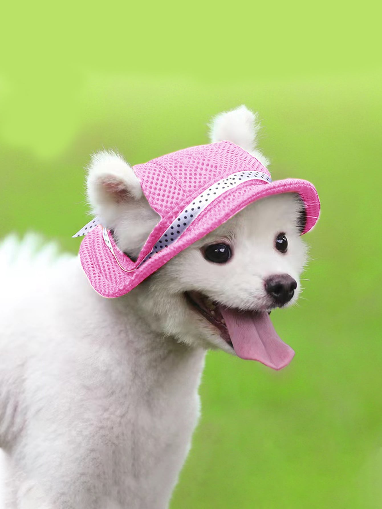 

Регулируемая солнцезащитная шляпа для питомцев с защитой от УФ-лучей - удобная вязка, подходит для маленьких и средних собак и кошек S розовый