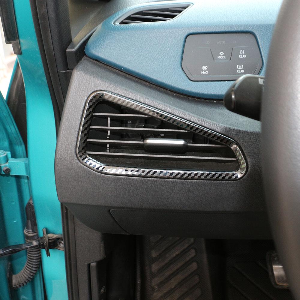 2pcs ABS Car Dashboard Air Outlet Vent Trim Frame Cover Stickers for VW ID.3 ID3 2022 2023 2024 2025 LHD Styling Accessories