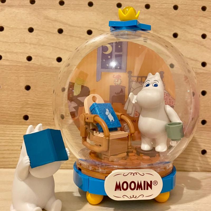 Pantasy Building Blocks Moomin's Home Wonderland Series Crystal Balls Puzzle Building Model Ornament Toys Collection Gifts