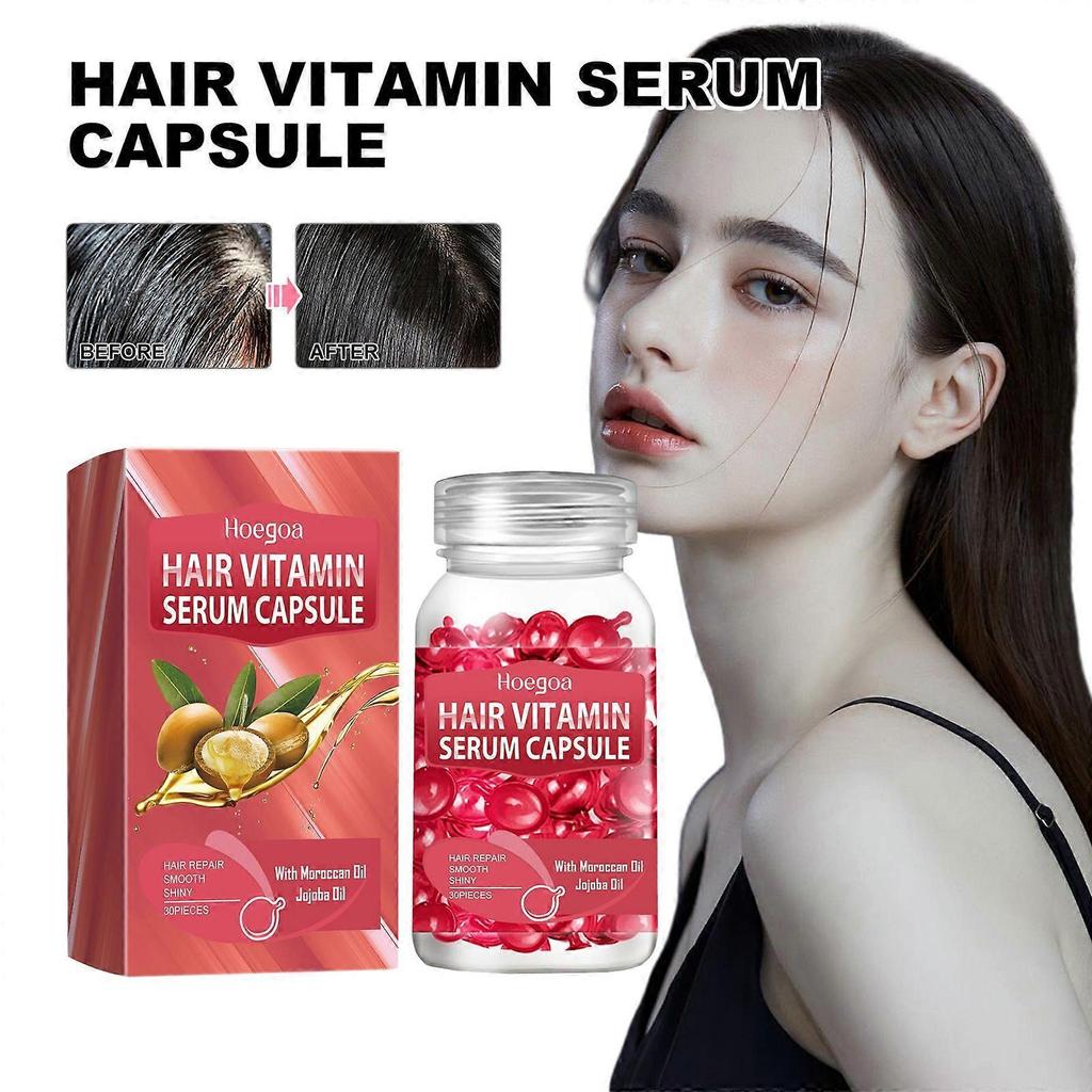 2025 Latest Model  Pink Hair Essential Oil Care Capsules, Improve Dry Hair
