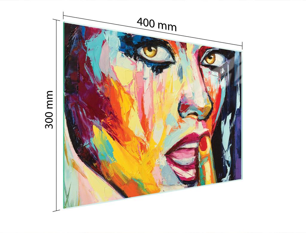 SZKLANA DESKA DO KROJENIA 40x30 KOBIETA