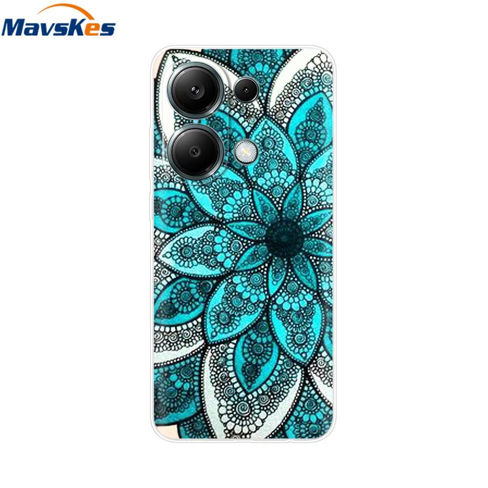 For Poco M6 Pro Case For Xiaomi Poco M6 Pro 4G Cover Fundas Coque Camera Protector Soft Silicone Phone Back Case For Poco M6 Pro