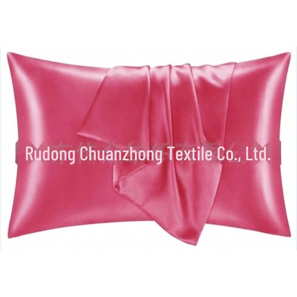 Multi-color Satin Imitation Silk Pillowcase Pair for Trade