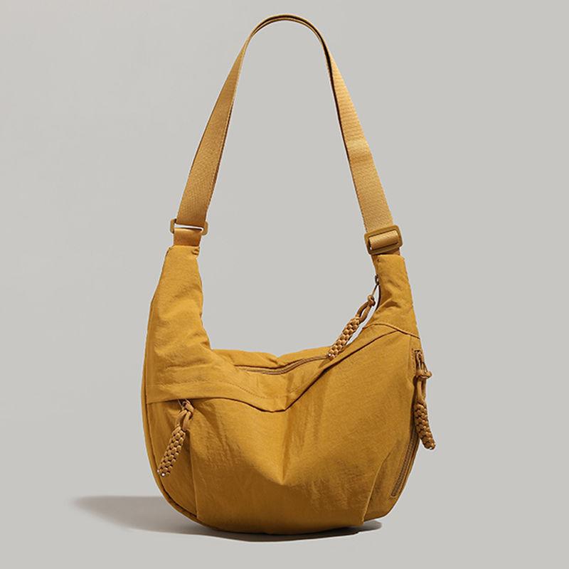 

Crossbody bag dumpling bag women s 2025 new versatile casual shoulder backpack large-capacity sports bag жёлтый