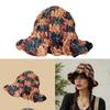 Oversized Hat Handwoven Flouncing Crocheted Hat for Music Festival Simple Flouncing Hat for Music Festival