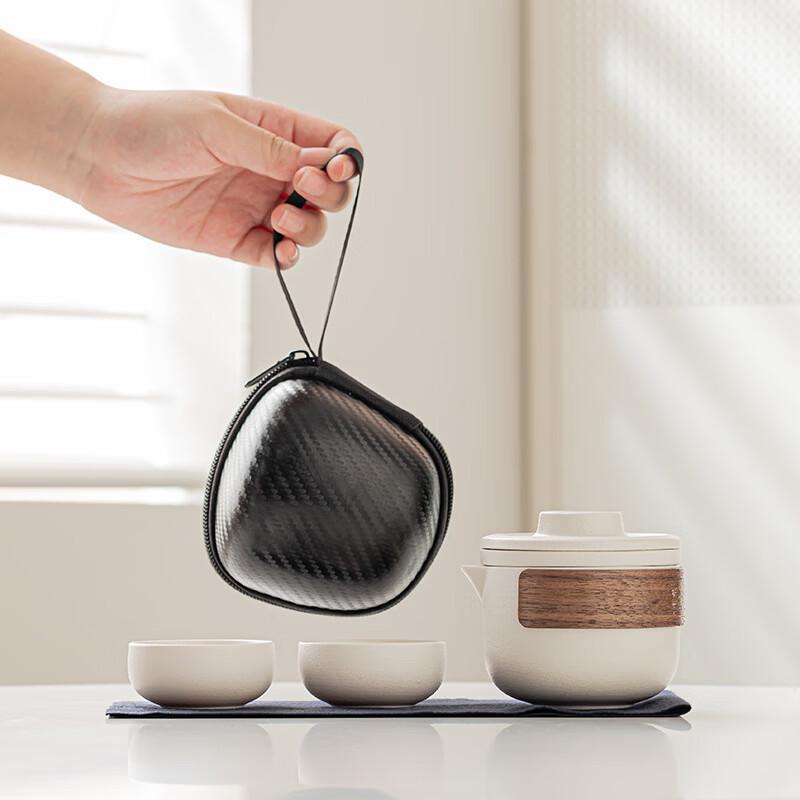 Coarse Pottery Portable Travel Tea Set