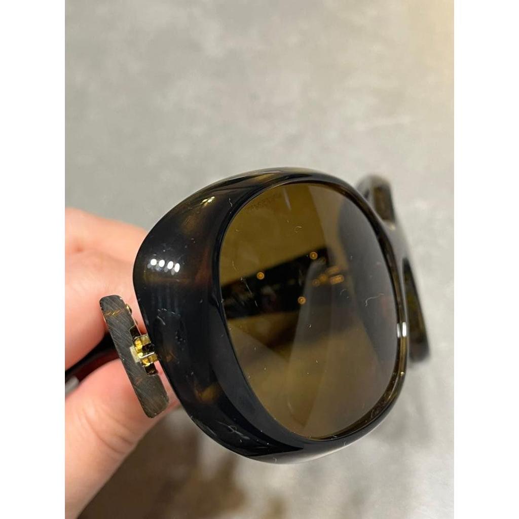 Used PRADA Sunglasses Brown Triangle Logo