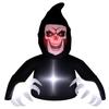 Inflatable Halloween Decoration, Grim Reaper, LED Lights, Blower, Cable