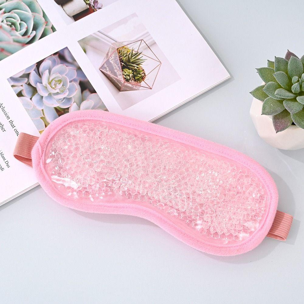 PVC Gel Eye Mask Reusable Beads Gel Sleep Mask Relaxation Cooling Sleep Mask  Compress Puffy Eyes