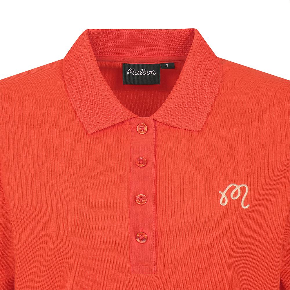 MALBON GOLF M Premium Cotton Daily Fit Polo Red (Woman)