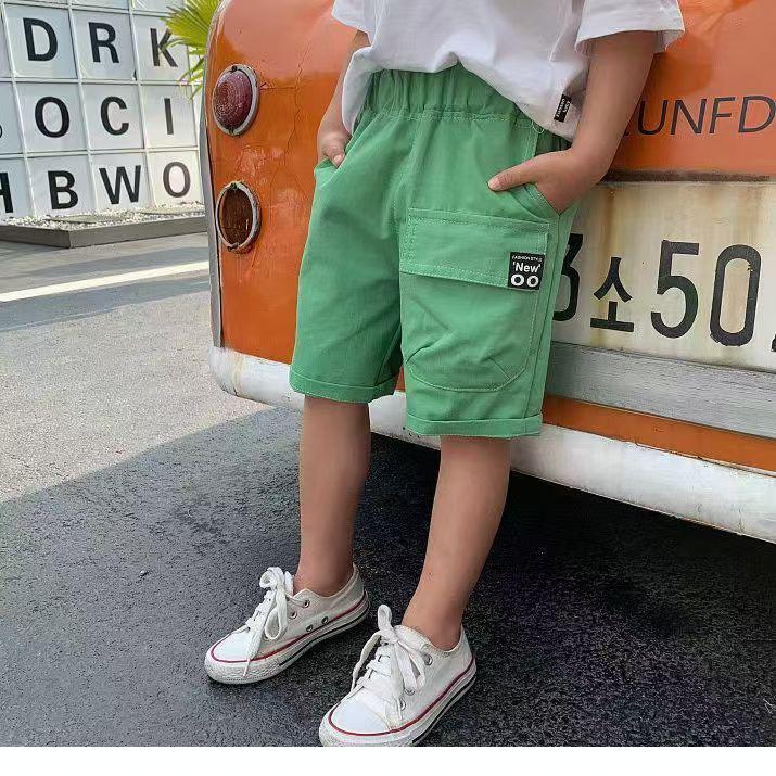 Trendy Boys' Breathable Summer Workwear Shorts - Casual, Loose Fit for Toddlers & Babies