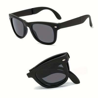 Folding Sunglasses for Daily Use for Women Men Stylish Designer Foldable Shade Compact Design UV Protective Sun Eyeglasses