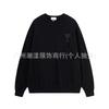 Unisex Embroidered Heart Hoodie Sweatshirt Casual Loose Fit Cotton Pullover Winter