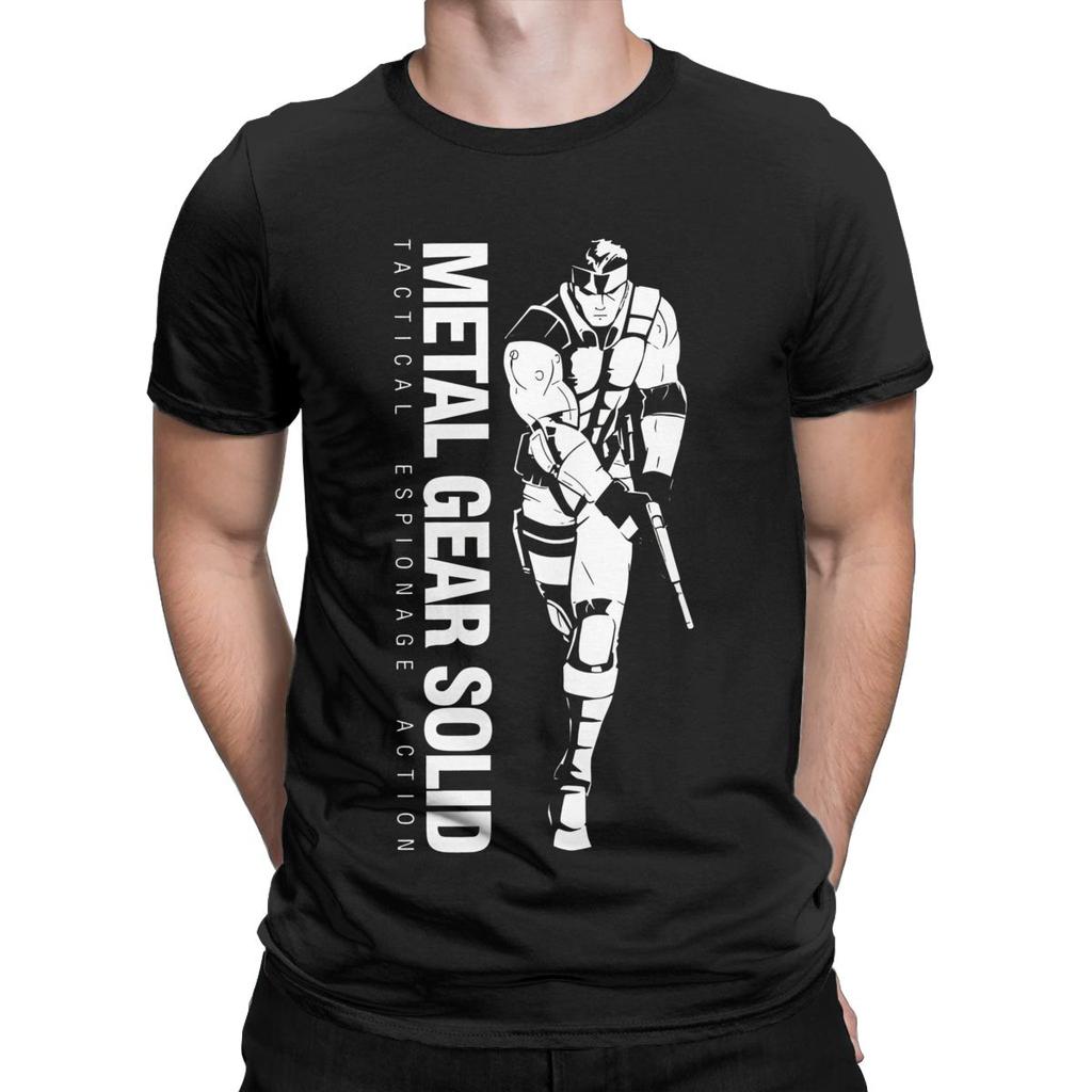 Men Women's Metal Gear Solid 3 Snake Raiden Shooting Game T-Shirts Novelty Cotton T Shirts Top Tee Clothes Graphic Printed