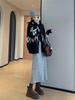 Elegant Wool Blend Bootcut Wide-Leg Cropped Trousers - Warm and Slimming for Autumn/Winter 2025