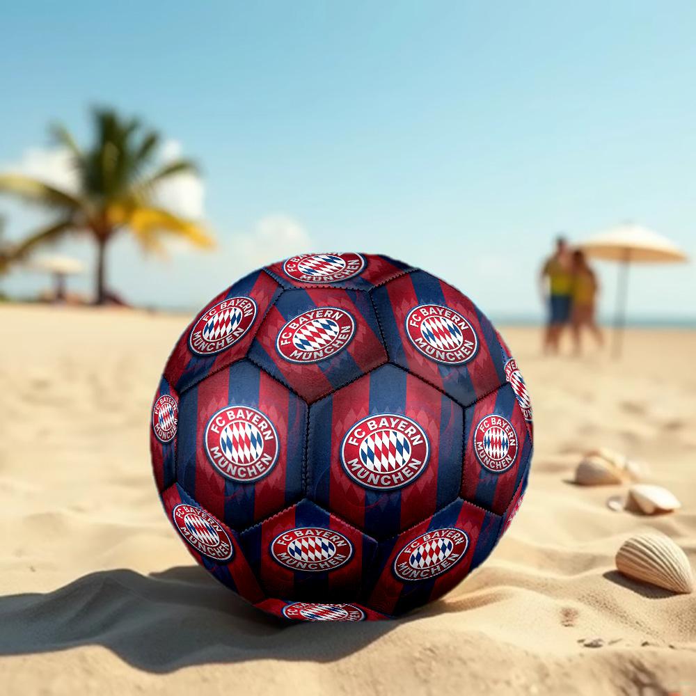 Bayern Monaco Pallone da Calcio Taglia 5 Alta Elasticità Pallone da Calcio Per Competizione All'aperto Allenamento Quotidiano Gioco