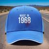 1 Cappellino da Baseball Unisex Regolabile Stampa 1968 nero con design bianco e rosso adatto per sport escursionismo outdoor