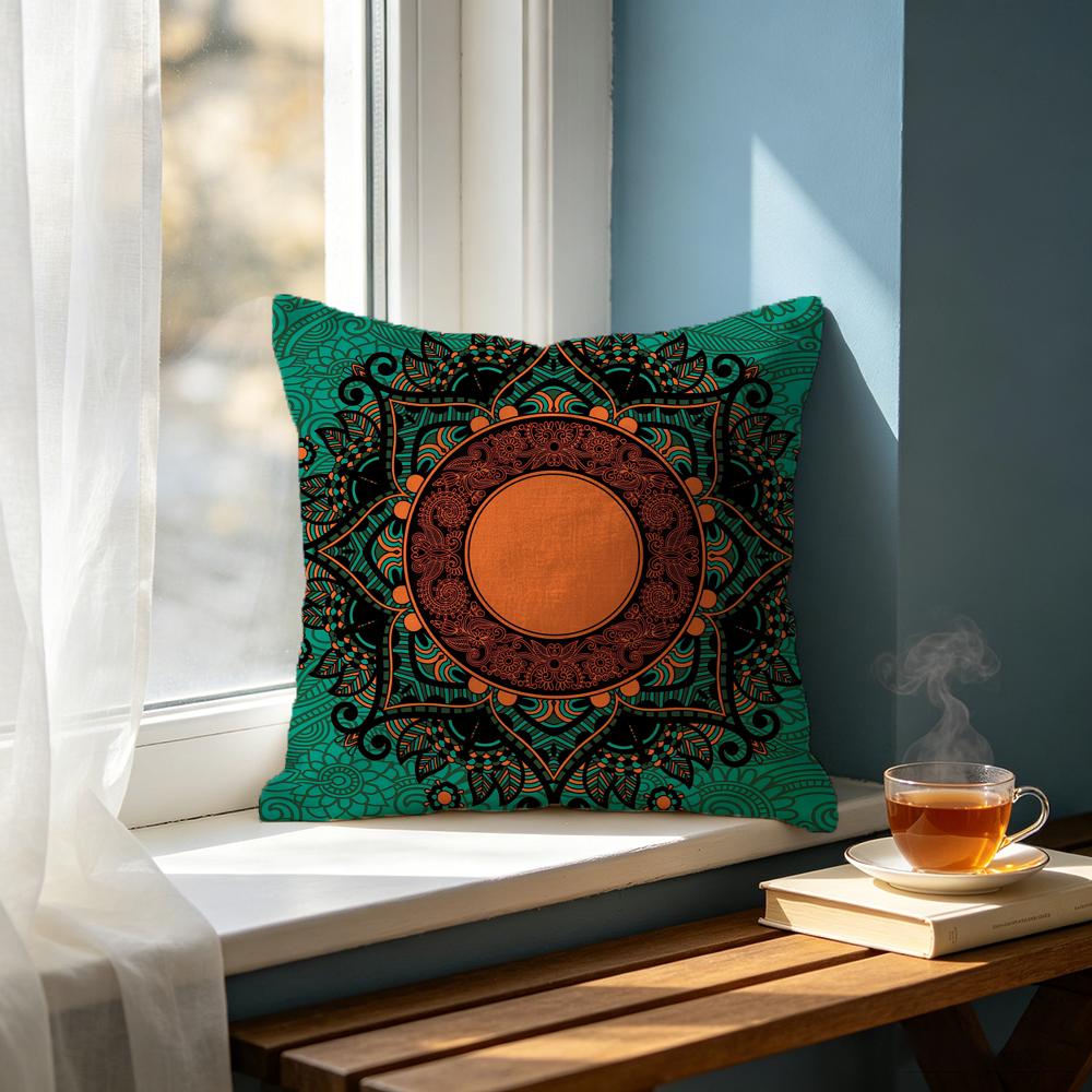 Art MMandala Ethnic Allover Print Cushion Cover Cushion Cover Set Pcs x x x Pillowcase Decorative Sofa Home Decor