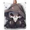 Cute Reaper Throw Blanket Stylish Decor Blanket Gift for Friends Roommate