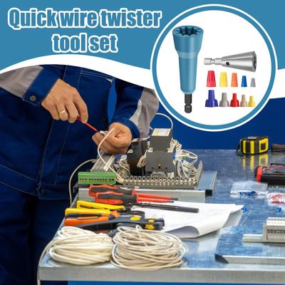 Wire Nut Twister Connector Driver Cable Stripper Drill Attachment Electricians Tools For Construction Network Industrial Work