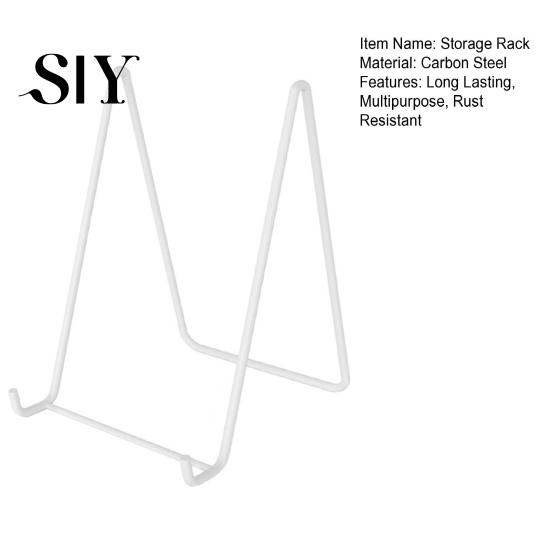 Tablet Organizer Shelf Metal Storage Rack Photo Frame Display Holder High Stability Triangular Design Not Easily Deformed Desk