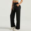Damen Yoga Hosen Weitbein Hosen Mit Taschen Freizeithosen Elastischer Bund Jogginghosen