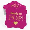 Inkdotpot Real Gold Foil Ready To Pop Baby Shower Tags Favor Bracket Shape Hang Pack Of 100 Paper