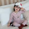 Kids Cotton Lycra Pajamas Set A Skin-friendly Long Sleeve Winter Homewear Boys Girls