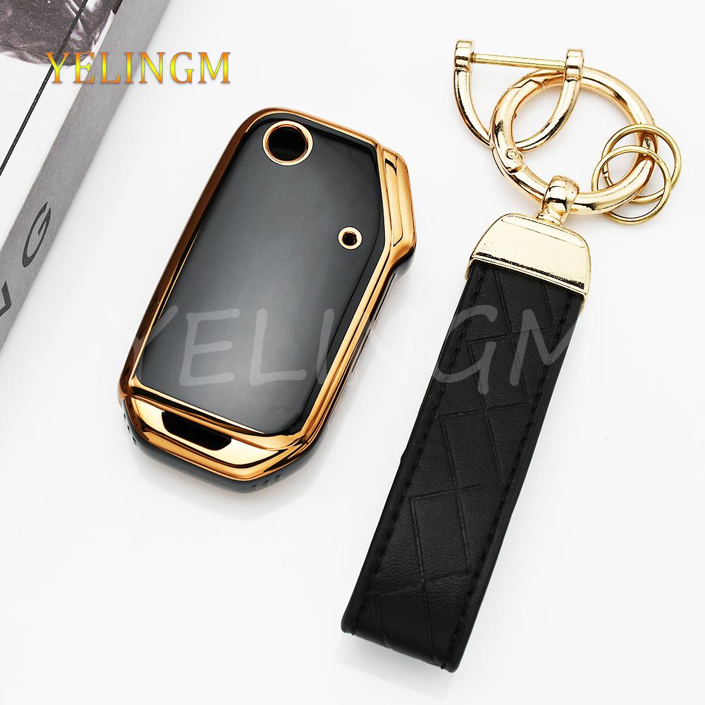 3 Button Tpu Car Remote Flip For Kia Sportage Ceed Xceed Sports K5 Seltos     Key Case Cover Fob Keychain Shell