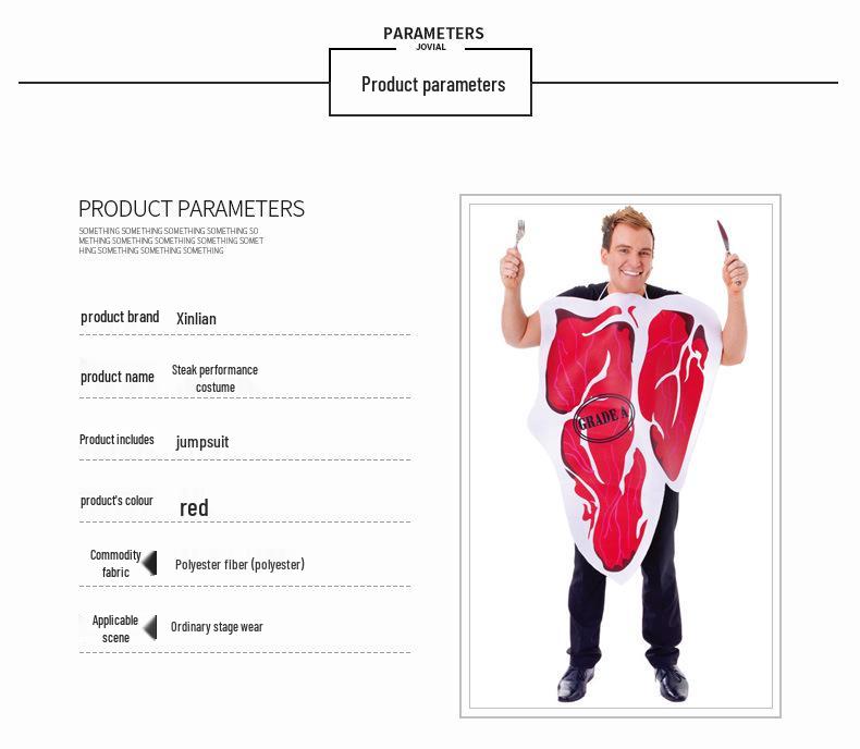 Adult Male Christmas & Halloween Costume for Stage Performance