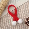 Weihnachts-Streifenschal & Bommel-Puppe Hut Feiertags-Accessoire-Set