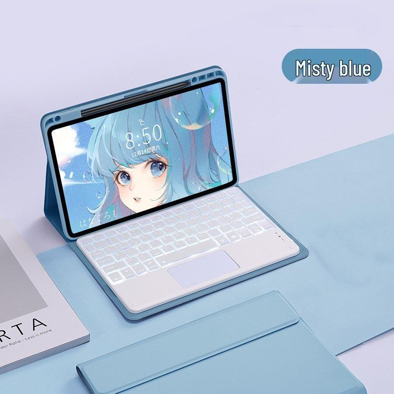 Compatible Bluetooth Keyboard Case for 2025 iPad11 A16, 10th Gen 10.9" with Pen Slot and Backlit Touchpad