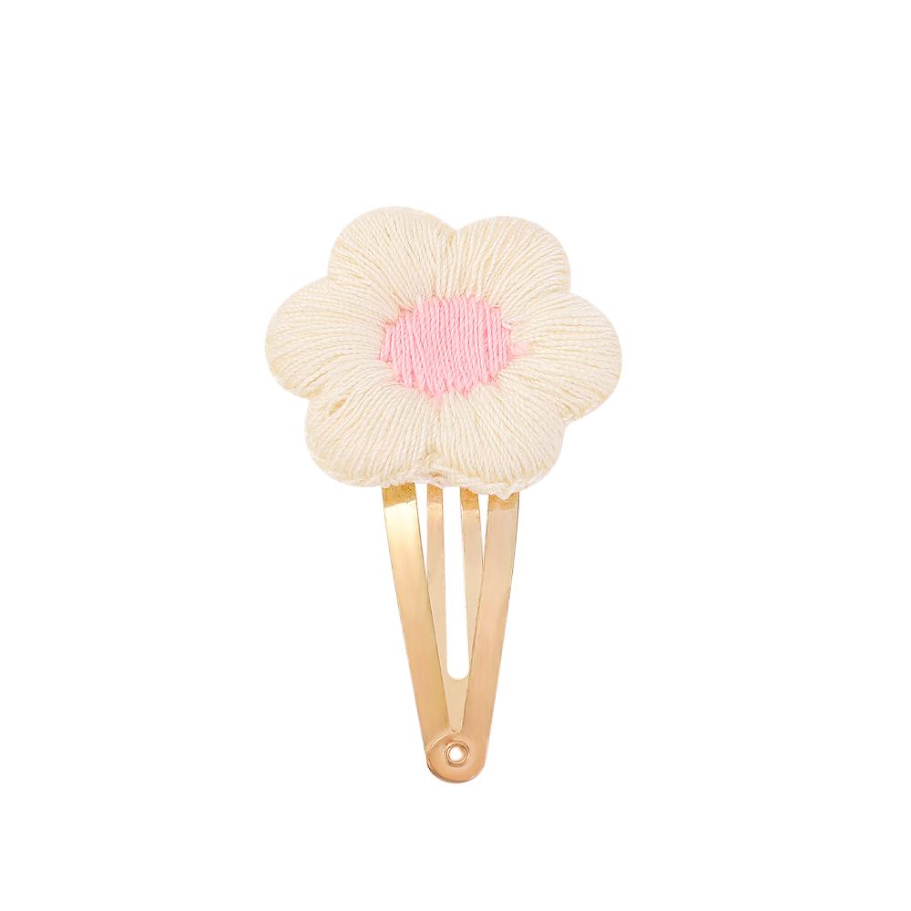 2 Stück/Los Stickerei Blume Haarnadeln Kinder Blume Haarspangen Süße Mädchen Baby Haarschmuck Vintage Haarnadeln Haarspangen