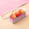 Portable Small Size Stress Relief Toy with Button Lanyard Pocket Fidget Toy for Anxiety Alleviation Commute Daily Use