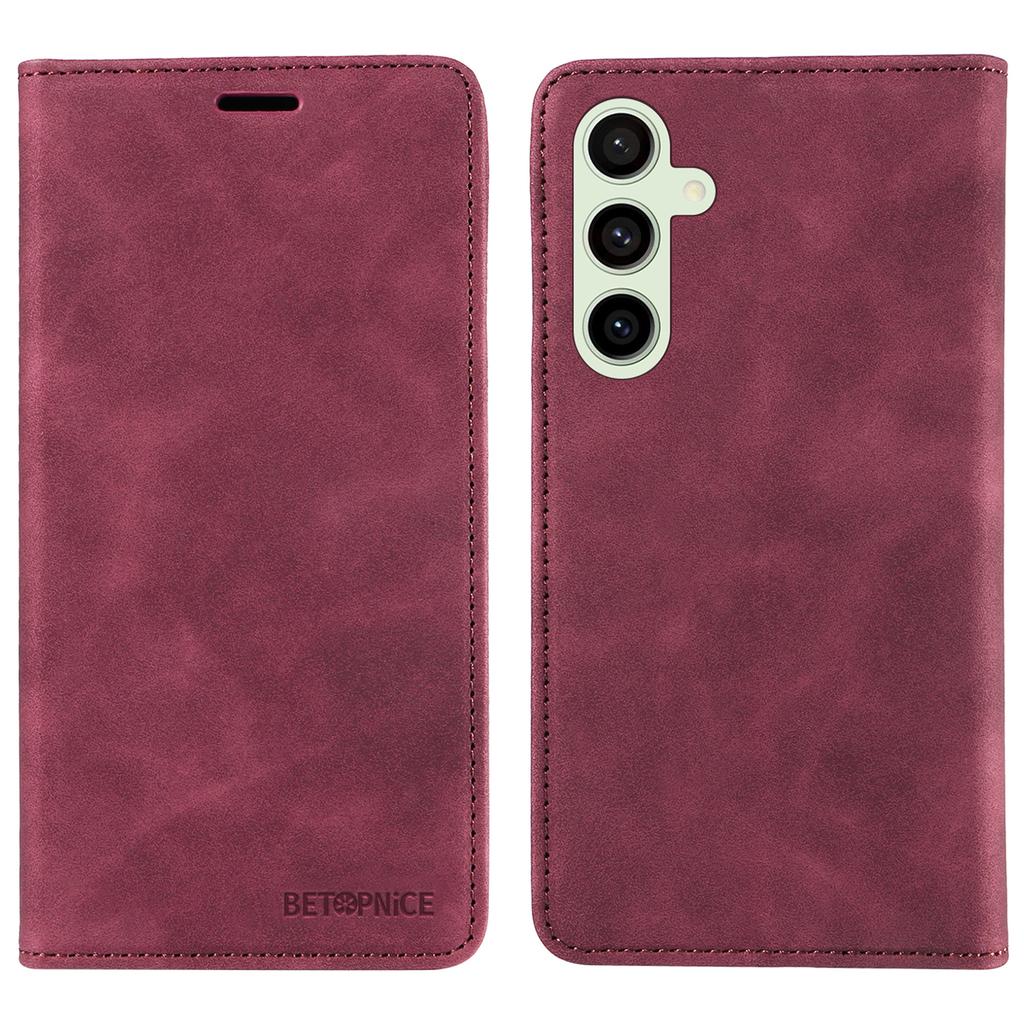 BETOPNICE 003 For Samsung Galaxy S24 FE Case RFID Blocking Wallet Leather Cover