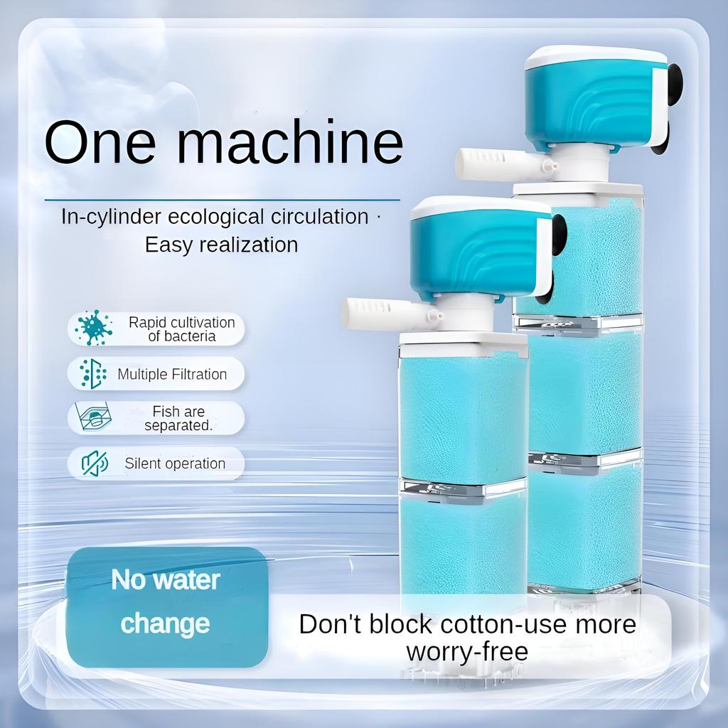 Aquarienfilter sechs in einem Zirkulationssystem/Fischtoilette Absaugung, Rücklaufsicherung Filtration, Sauerstoffanreicherung Wasserzirkulation