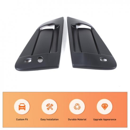 Matte Black Exterior Door Bowl Handle Trim Cover For Nissan 370Z Z34 2009-