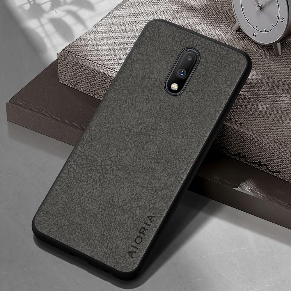 Phone Case: Luxury Retro Synthetic Leather Phone Case for Oneplus 9RT 9R 9 8 7 Pro US 6T 8T 7T Pro Matte Soft Bumper Hard Back Cover