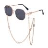 Chain Sunglasses Women'S Anti-Drop Chain Lanyard Irregular Polygon Full Frame Sunglasses Women'S Trend