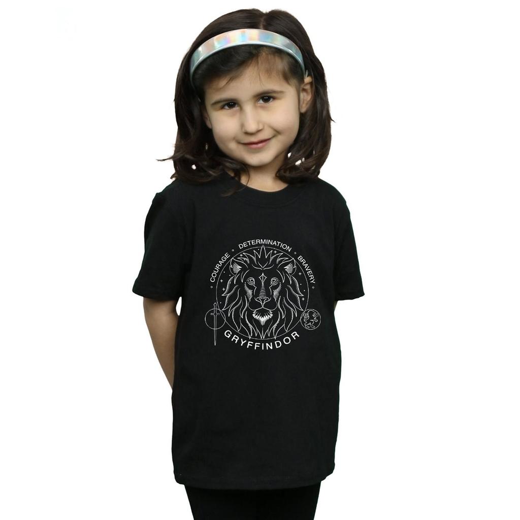 HARRY POTTER Girls Gryffindor Seal Cotton T-Shirt