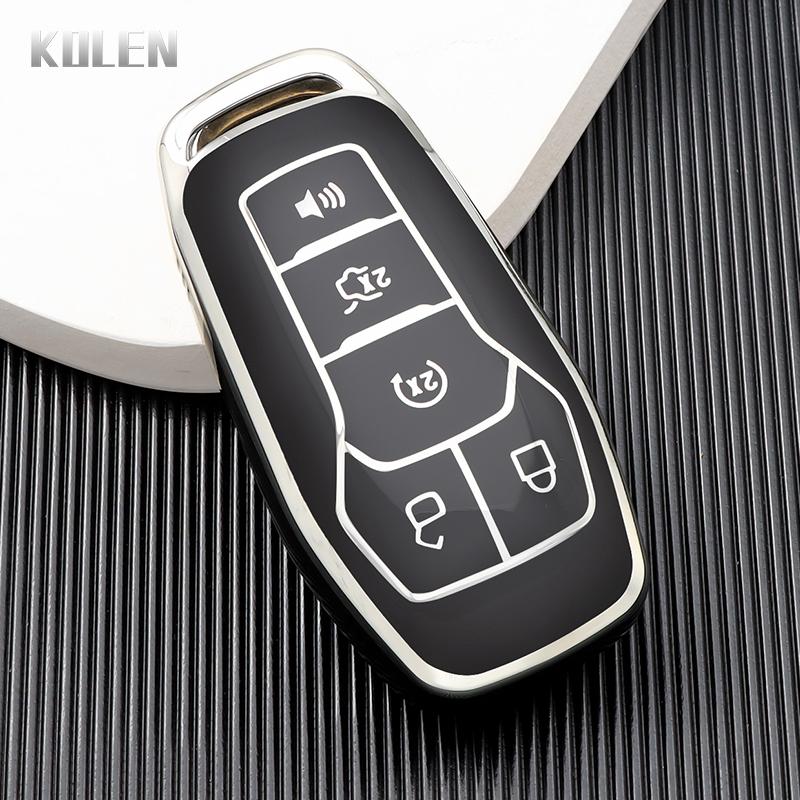 New Tpu Car Key Case Cover Shell For Ford Fusion Mondeo Mustang F-150 Explorer Edge Protect Fob Accessories