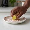 Ceramic Grater Plate Food Grade Non-Slip Garlic Ginger Spices Grinding Tool for Home Kitchen Daily Cooking