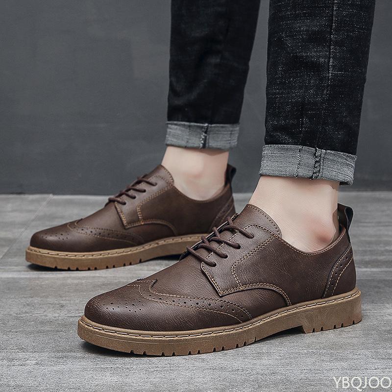 2025 Wear Resistant Men's Leather Shoes New Fashion Loafers Trendy Versatile Business Shoes Casual Male Formal Shoe Zapatos