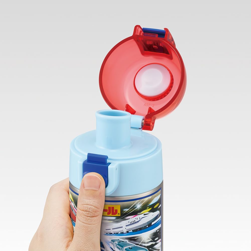 Skater Child Friendly Lightweight Water Bottle Stainless Steel Single Layer Mug Bottle For Room Temperature 350ml For Children One Push Direct